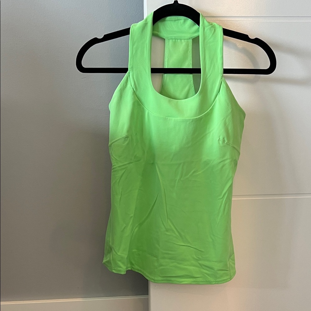 Lululemon Athletica Neon Green Tank Top